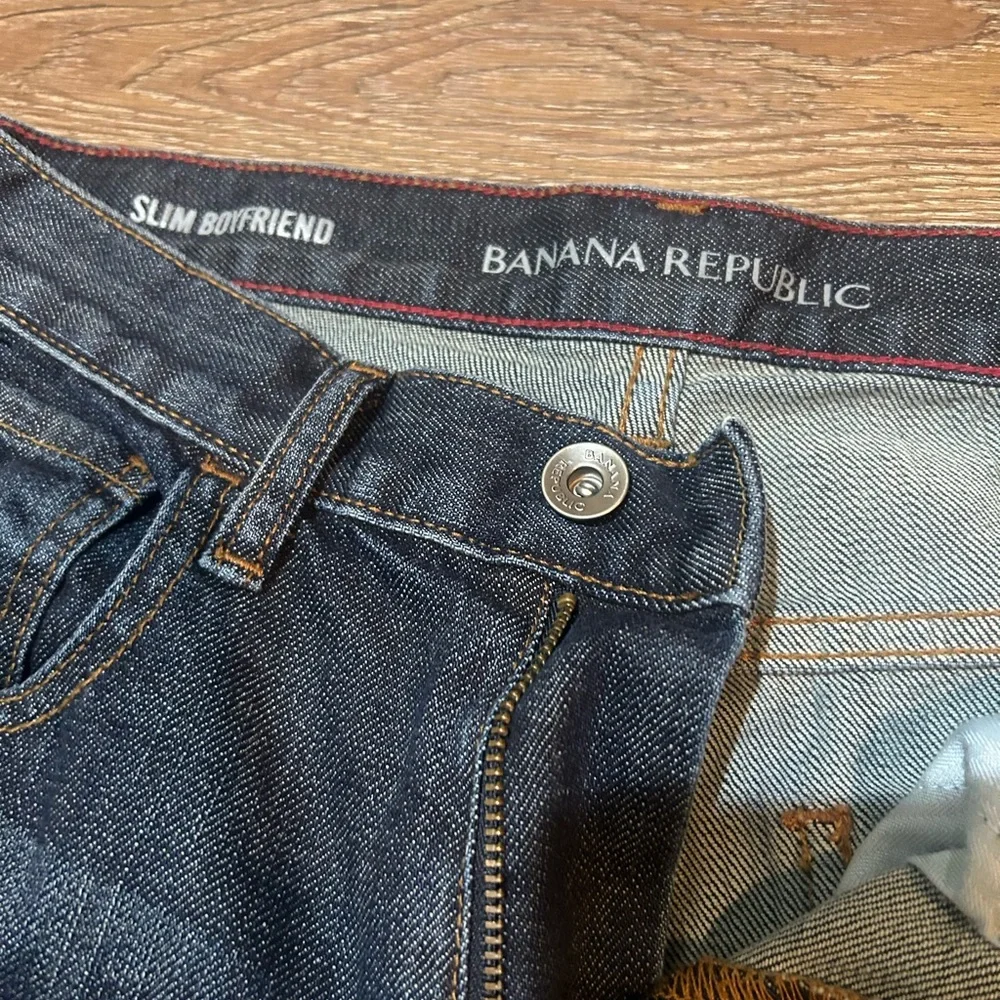 Banana Republic Women’s Dark Indigo Slim Boyfriend Jeans - Picture 5 of 9